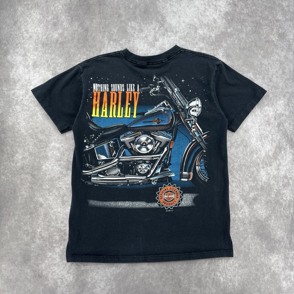 Vintage 96' Single Stitch Harley Davidson Pocket Graphic Tee Size M